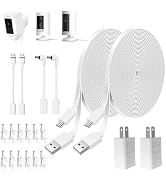 20FT Power Adapter and Cable for Ring Outdoor Cam(Stick Up Cam)/Pro/Plus(Battery), Ring Spotlight...
