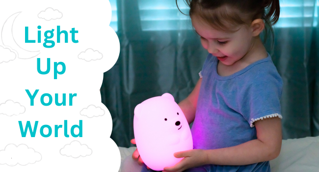 lumipets bear nightlight light up your world