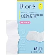 Bioré Witch Hazel Ultra Strength Blackhead Remover Pore Strips, Clears Pores up to 2x More than O...