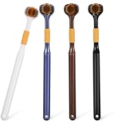Beaupretty 4pcs Three Sided Toothbrushes Adults 3 Sided Toothbrush Manual Toothbrushes Multi Face...