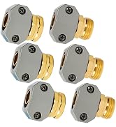 LIULO TOOL Garden Hose Repair Kit, 3 Sets Aluminum Alloy Garden Hose End Mender Kit, Male and Fem...