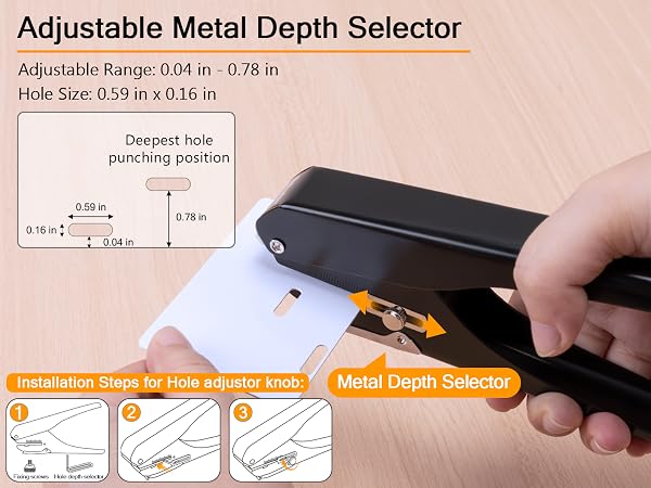 Slot Puncher, Badge Hole Punch for Id Card