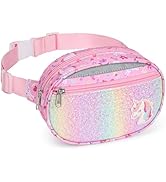 Brainybees Belt Bags Kids Cute Belt Bag for Girls Crossbody Purse Personalized Waist P...