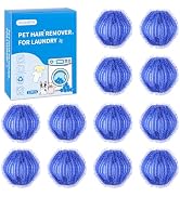 Pet Hair Remover for Laundry(12 PCS) - Washing Machine Hair Collector & Pet Hair Removal Tool, Ca...