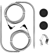 Upgraded 2-Pack Temp Meat Probe Replacement for Char-Griller Gravity Fed 980 Charcoal Grill, 3.5m...
