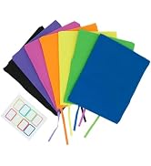 KICNIC Jumbo Book Covers 7 Pack, Stretchable Book Sox 9 * 11 Inch Suitable for Most Hardcover Boo...