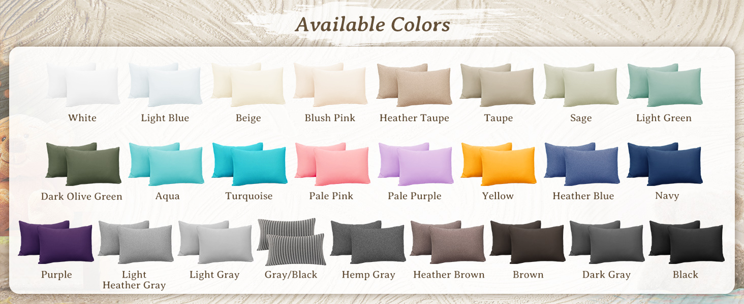 Available colors