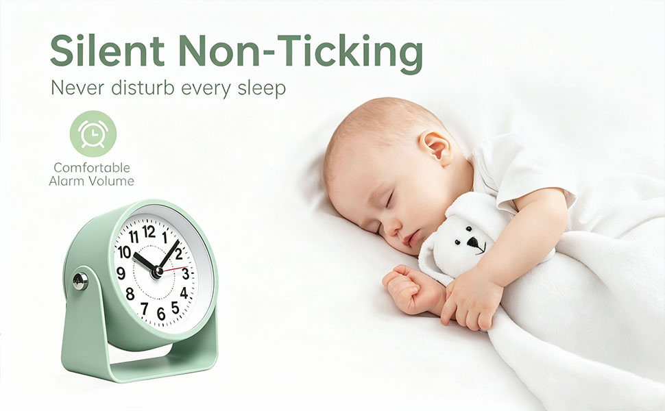 Azxb 3.5" Analog Alarm Clock