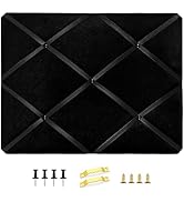Aitakatta Black Fabric Memo Bulletin Board, 17x13 inches Velvet Pin Board for Wall, Vision Board ...