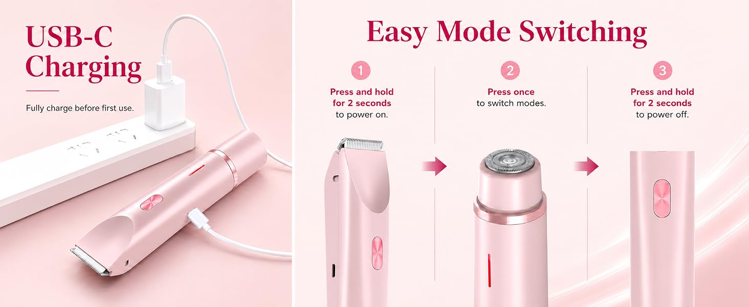 lady trimmer for pubic hair