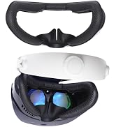 VR Face Pad for Playstation VR2, Breathable Holes Leather Protective VR Accessories VR Face Cover...