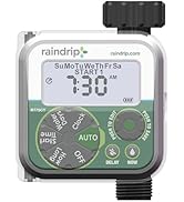 Raindrip Digital Hose-End Automatic Water Timer, Connects to Garden Faucets and Hose Bibbs, with ...