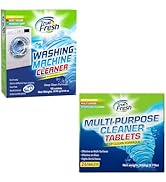 True Fresh Washing Machine Cleaner Tablets 15 pack & Multi-Surface Cleaning Tablets 24 pack – Ult...