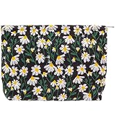 PAZIMIIK Makeup Bags for Purse Zipper Cosmetic Pouch Large Travel Canvas Make Up Organizer Tool P...