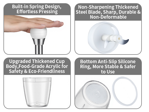 Built-in Spring Design, Effortless Pressing