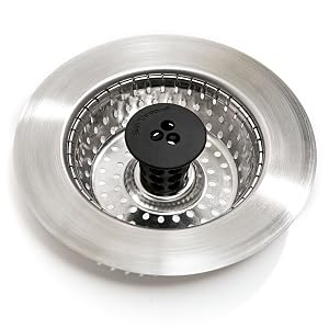 kitchen shroom, oxo, danco, good grips, uxoz, catcher, basket, drain, sink, slow drain, snake