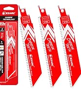 EZARC Carbide Reciprocating Saw Blade R678HM Endurance for Thick Metal, Cast Iron, Alloy Steel 6-...