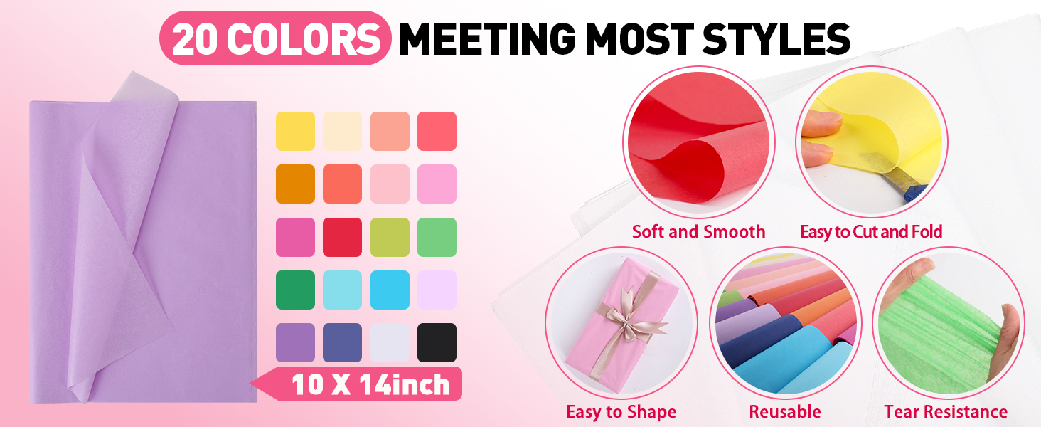 COLORFUL TISSUE PAPER