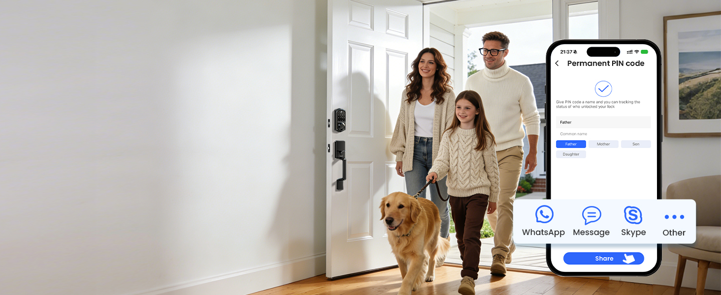 Veise Fingerprint Smart Door Lock