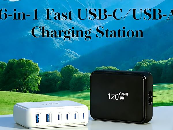 USB Charging Station for Multiple Devices