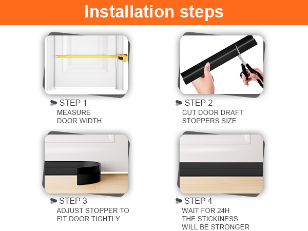 OXRQ Door Draft Stopper for Bottom of Door installation