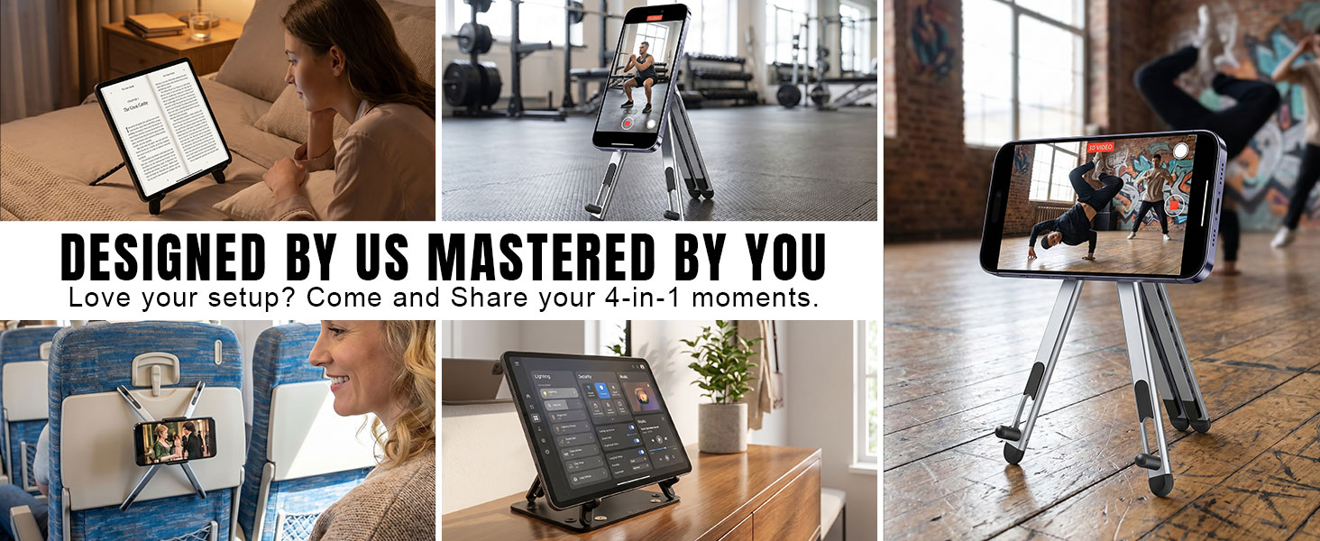 gym workout phone holder airplane headrest mount e-reader stand bedside tablet magnetic fitness gear