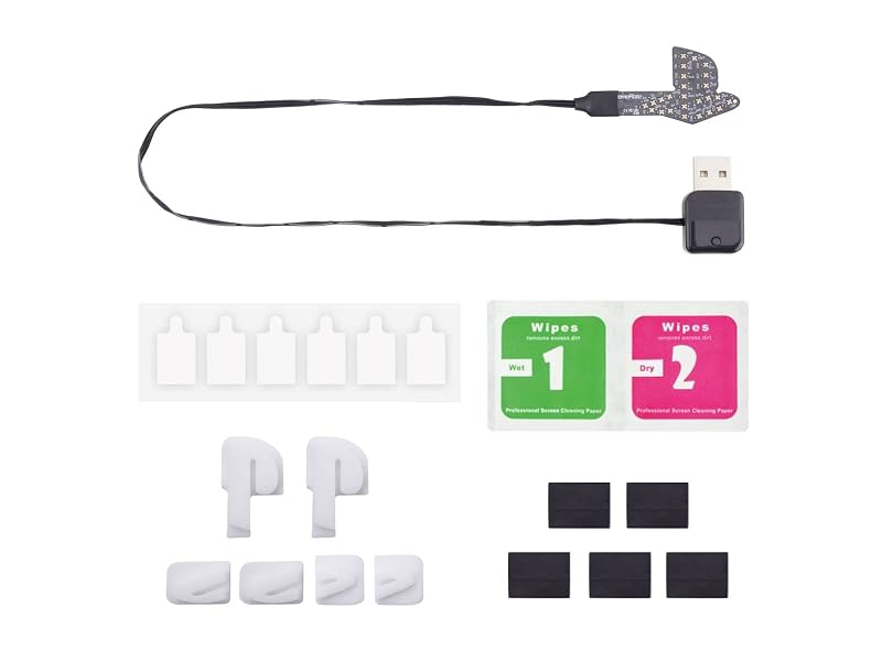 eXtremeRate 7 Colors 40 Effects RGB Rainbow Logo LED Kit for PS5 Disc & Digital Edition Console