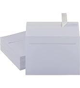 50 Pack White Envelopes 4 x 6 Inch White Envelopes,A4 Envelopes, Card Envelopes, White Paper Enve...