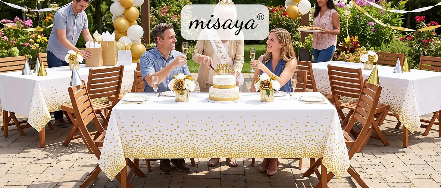 misaya dot disposable tablecloth