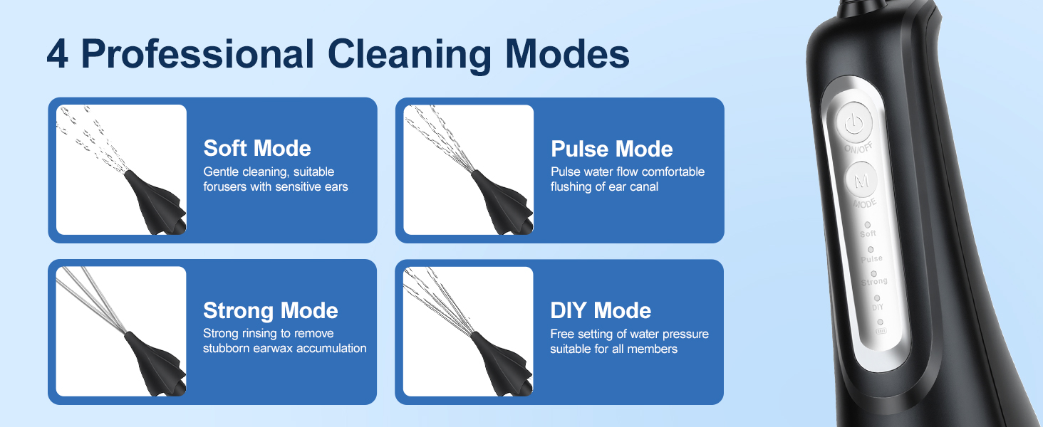 4 Professional Cleaning Modes