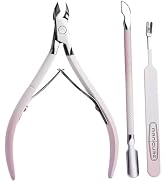 Kylara Cuticle Trimmer Set 3 in 1 - Cuticle Nipper,Pusher & Cutter,Professional Stainless Steel M...