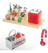 for Tonie Shelf Magnetic - Wooden Tonies Organizer with Carrying Bag, 3 Tiered Magnetic Display S...