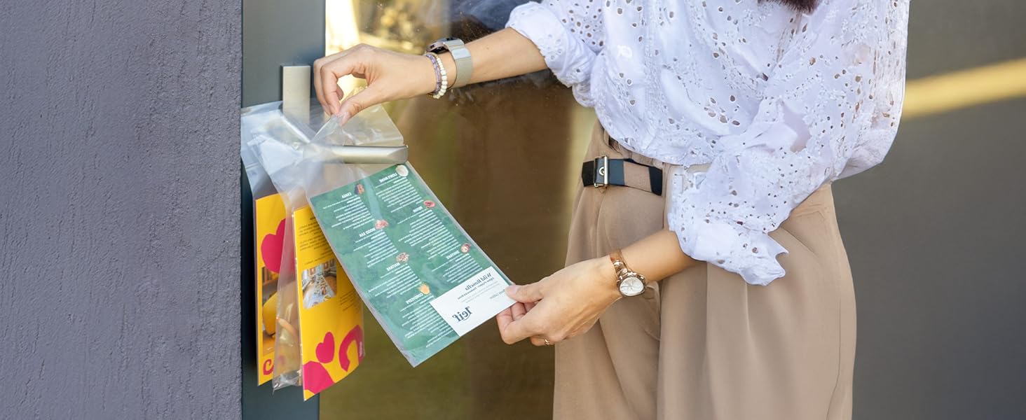 door hanger bags plastic clear real estate outdoor flyer holder for agents