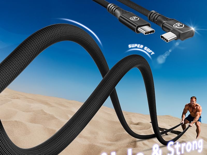 flexible usb c to usb c fast charging cable pd 240w 200w 140w 100w 65w
