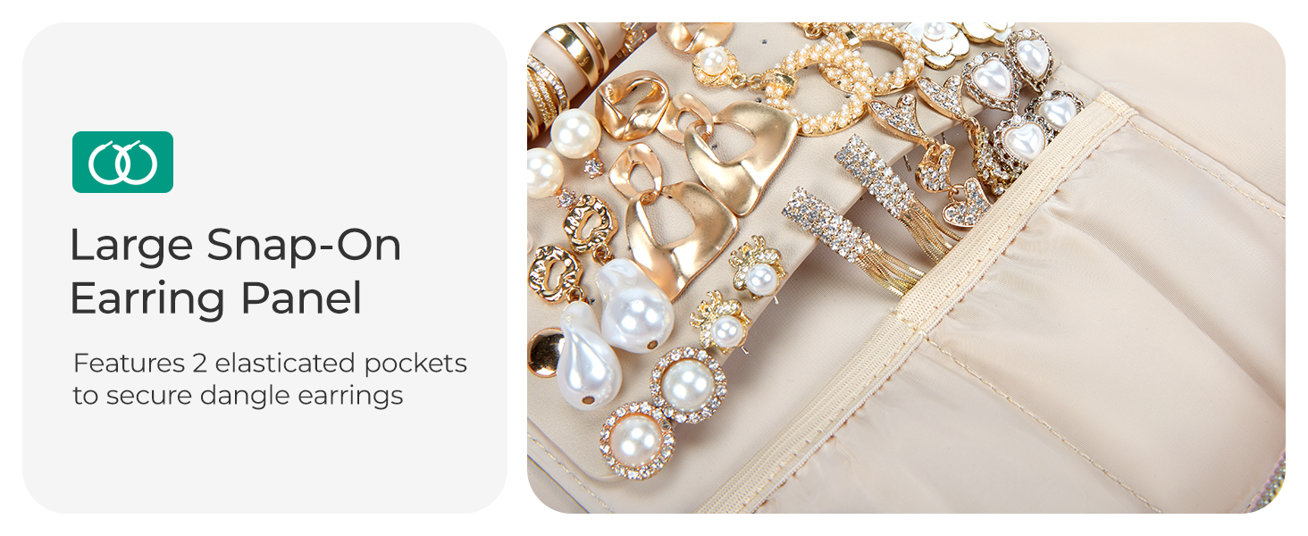 Jewelry Case Jewelry Box Organizers and Storage Earings Holder for Necklaces, Bracelets, Rings