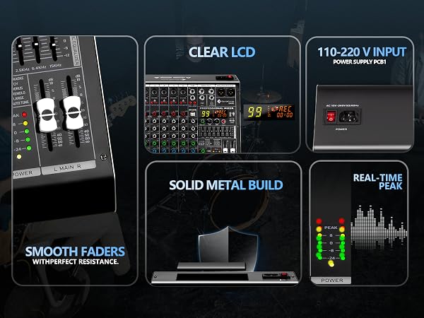 audio mixer board mixer audio dj mixer board karaoke mixer sound mixer digital mixer