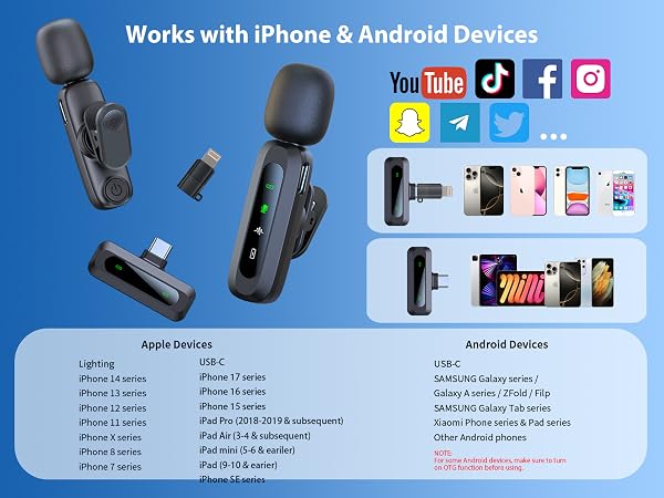 mics for iphone and android