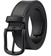 Bighake Men's Genuine Leather Casual Belt, Classic Jeans Belt for Men,Designs for Work Business a...
