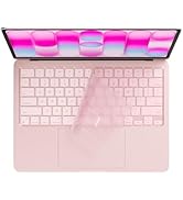 MasiBloom Silicone Keyboard Cover Skin for 2026 MacBook Neo 13 inches A18 Pro with Touch ID Anti-...