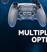 eXtremeRate Beyond-ARC Bottom Shell Kit Compatible with p s 5 Edge Controller with Rubberized Gri...