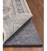 Veken Cushioned Rug Pad 8 x 10 Ft, Felt and Silicone Backing, 1/4 inch Thick Carpet Liner for Har...