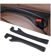Hiseanllo Car Seat Gap Filler 2 Pack, Universal Fit PU Leather Car Seat Gap Plug to Fill The Gap ...
