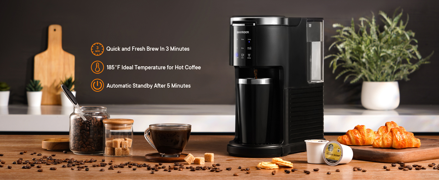 Rapid Brew, Ideal Temperature, Smart Standby: Coffee Perfection!