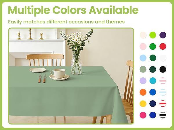 Sage Green table cloths