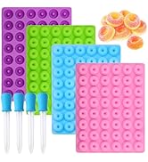 JOERSH Round Gummy Donut Molds Mini Size Silicone Candy Molds for Hard Candy, Gummy, Caramels, Ch...