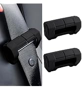 vvag 2PCS Car Seat Belt Buckle Covers, Anti-Scratch Silicone Seatbelt Clip Protective Cover for C...