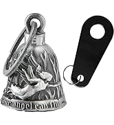 Motorcycle Bell for Bikers Women Men with Hanger, Biker Bell for Riders, Riding Bell for Good Luc...