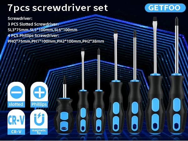 Magnetic Tip Screwdriver Set