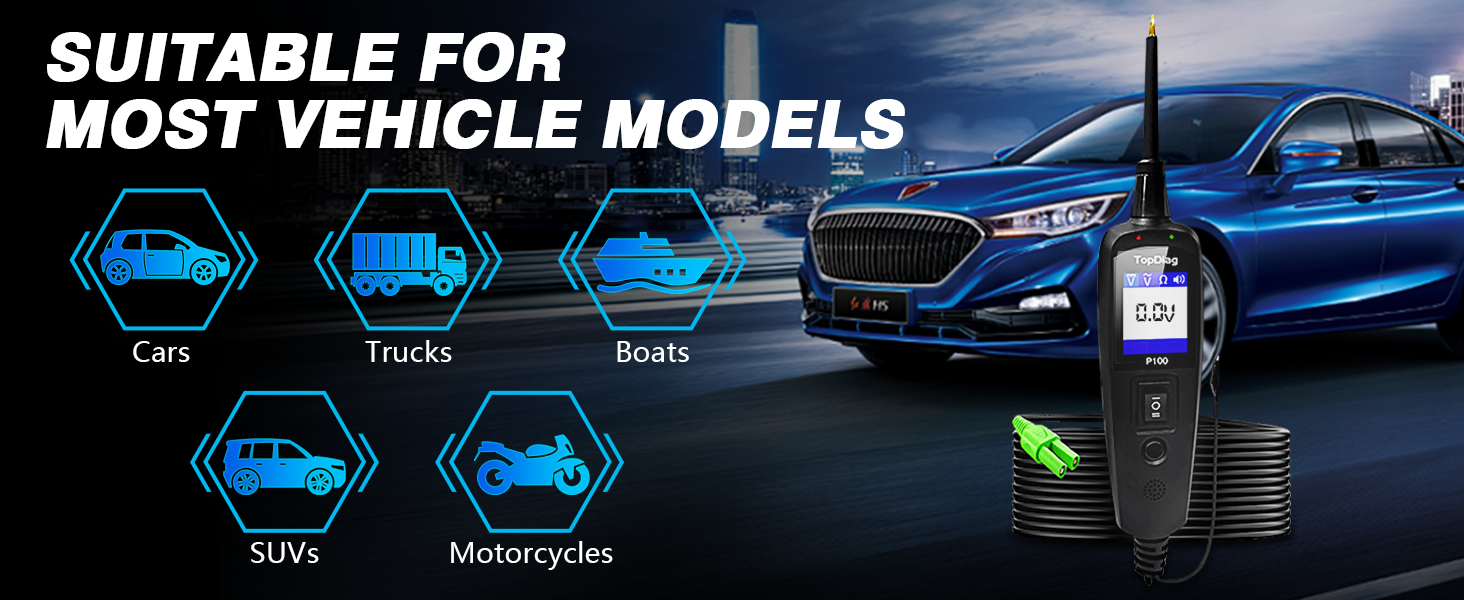 Suitable for most vehicle models