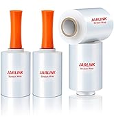 JARLINK 4 Pack Plastic Film Roll with Plastic Handles, 60 Gauge Thick, 5" x 1000ft Plastic Pallet...